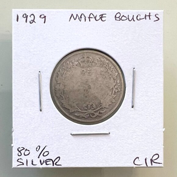 1929, 1930, 1931 & 1932 Canada Silver 4 x 25¢ Coins! - Picture 3 of 13